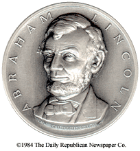Abraham Lincoln silver relief